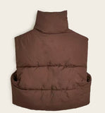 Brown Cropped Vest