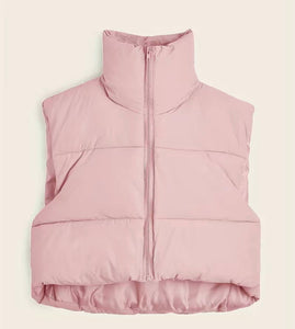 Pink Cropped Vest
