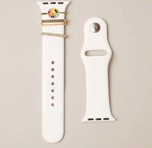 Colorful Sunflower Charm Silicone Apple Watch Band